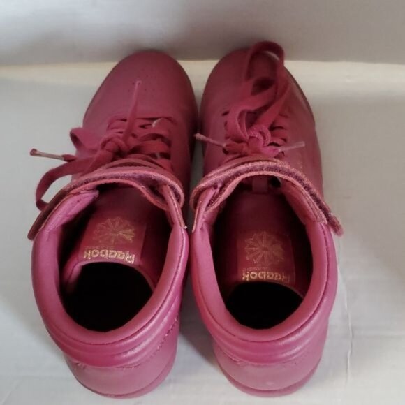 Reebok High Tops Freestyle Hi Grade School Vintage 80's Classic Women's WOMANS 5 - Picture 8 of 14